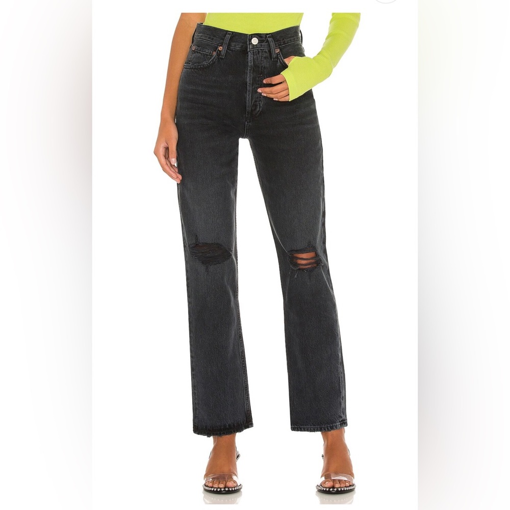 AGOLDE 90s Pinch Waist in Howl/Black (Size 24)